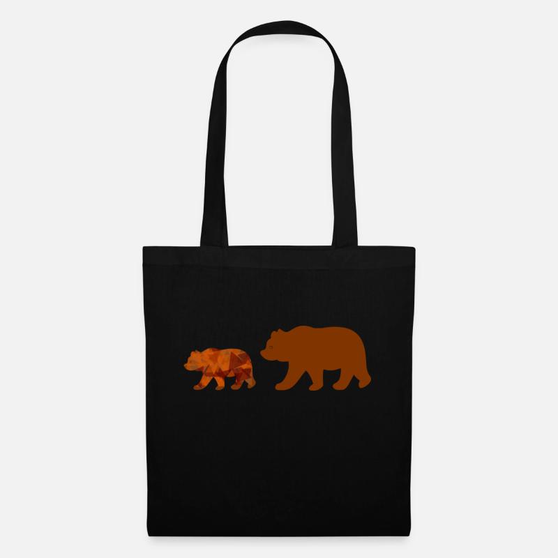 Bear walking - Tote Bag - black
