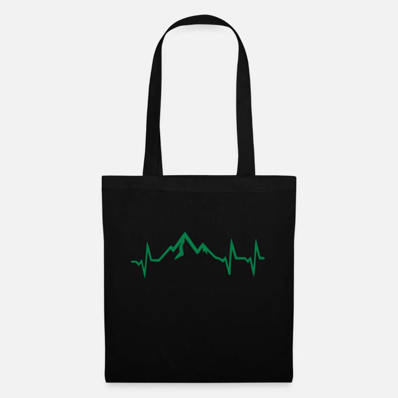 ECG Mountain Passion - Tote Bag - black