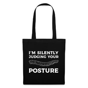 Physiothérapie Physiothérapeute Chiropracteur Chiro - Sac en tissu - noir - Devant