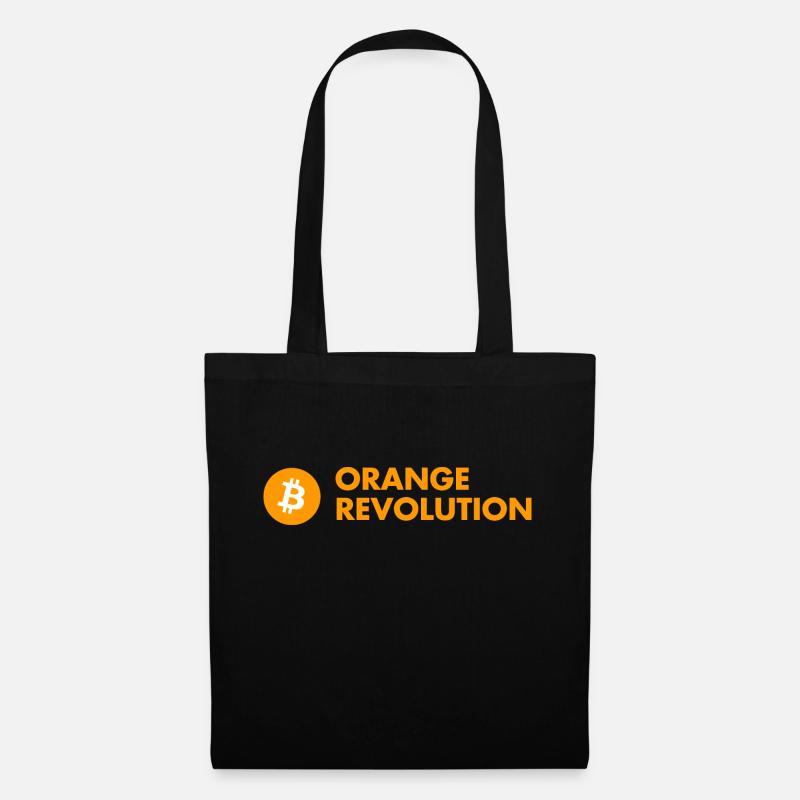 Orange Revolution Bitcoin - Stoffbeutel - Schwarz