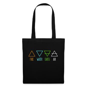4 Éléments - Sac en tissu - noir - Devant
