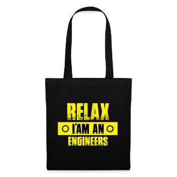 Relax Ich bin Ingenieur - Stoffbeutel - Schwarz - Vorne
