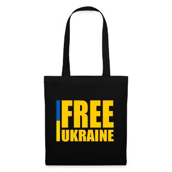 Free ukraine - Sac en tissu - noir - Devant