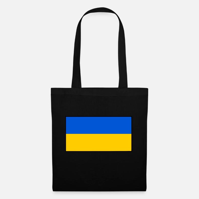 Ukraine - Stoffbeutel - Schwarz