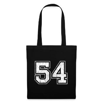 Number 54 - Tote Bag - black - Front