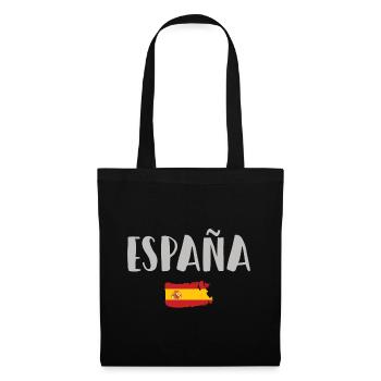Spanien Fußball Trikot Spanische Flagge - Stoffbeutel - Schwarz - Vorne