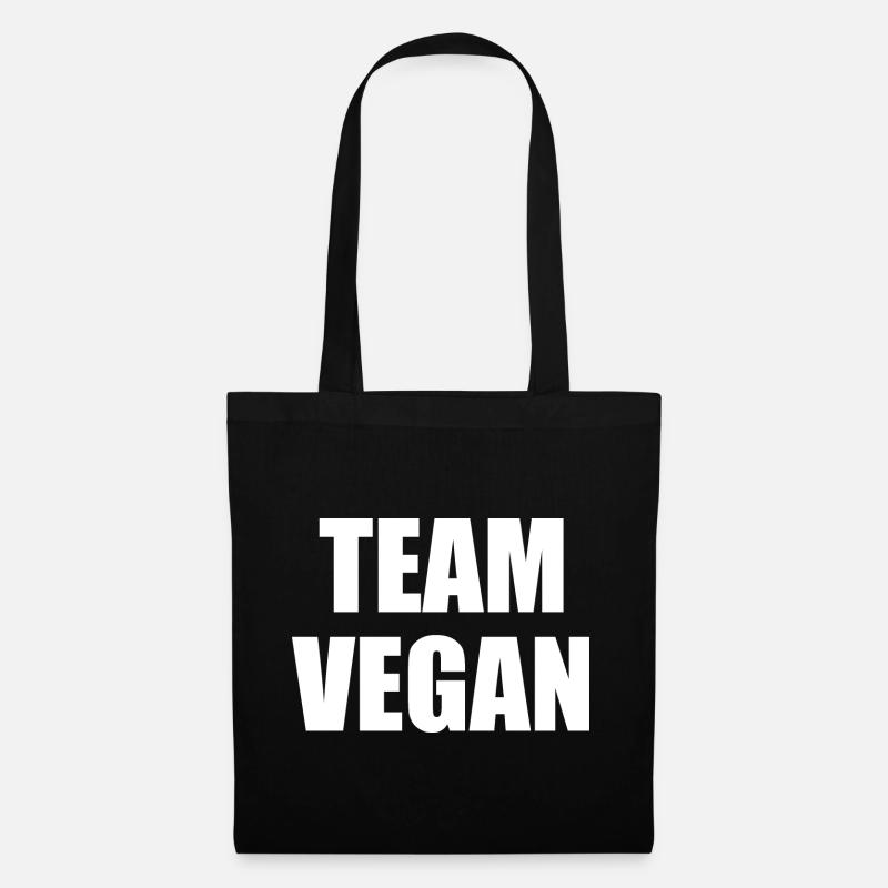 Team Vegan - Stoffbeutel - Schwarz