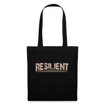 Resilient - The Rustic Design - Tote Bag - black - Front