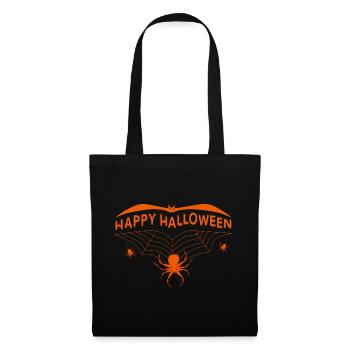 Halloween Fledermaus Happy Halloween - Stoffbeutel - Schwarz - Vorne