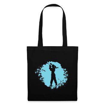 Paintballer Girl Airsoft Paintballing Paintball - Tote Bag - black - Front