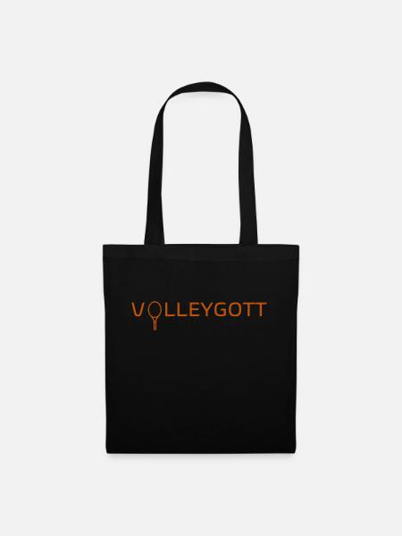 Volley god orange - Tote Bag - black