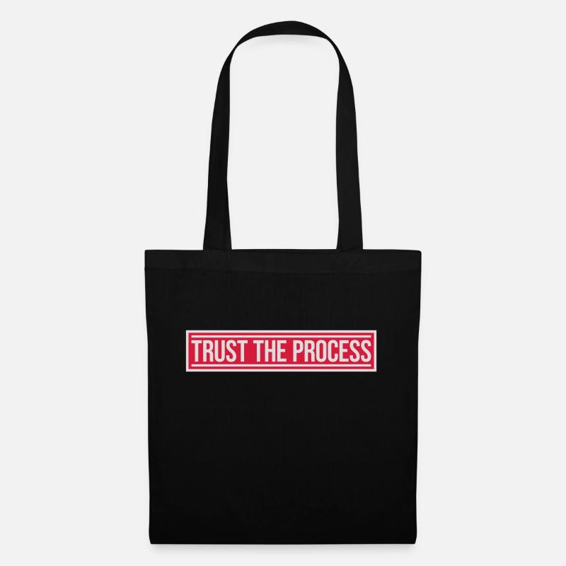 faire confiance au processus Devis - Sac en tissu - noir