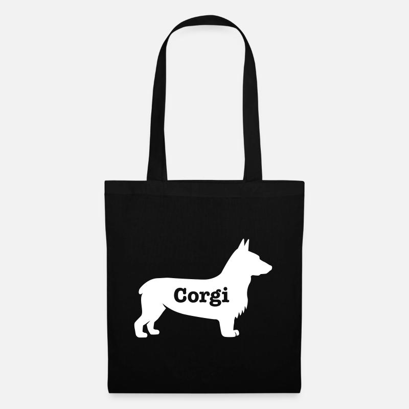 Corgi - Tote Bag - black