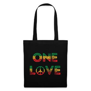 One Love Reggae Peace - Tote Bag - black - Front