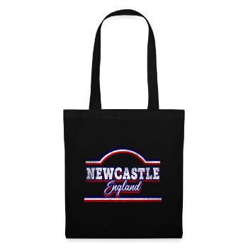 Newcastle England UK City Font Vintage Retro - Tote Bag - black - Front