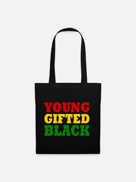 young gifted and black - Stoffbeutel - Schwarz