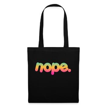 NOPE - sei kein ja-Sager! - Stoffbeutel - Schwarz - Vorne