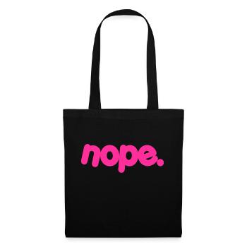 NOPE - ne soyez pas un béni-oui-oui! - Sac en tissu - noir - Devant