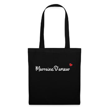 Marraine d'amour - Sac en tissu - noir - Devant