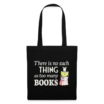 Lire Zebra, il n’y a pas trop de livres - Sac en tissu - noir - Devant
