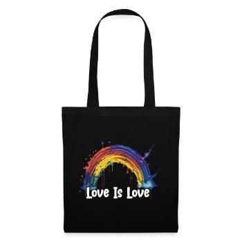Prideful Skies LGBTQ gay pride Rainbow Love - Stoffbeutel - Schwarz - Vorne