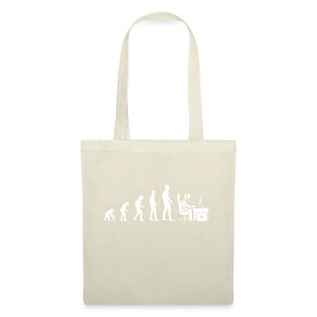 Evolution gamer geschenk humor geek computer - Stoffbeutel - Natur - Vorne