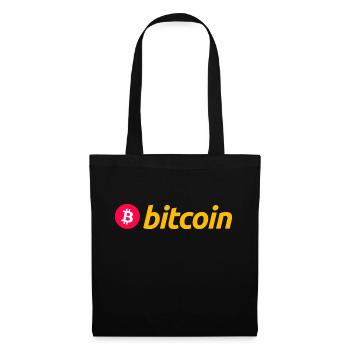 Bitcoin (Bitcoin) - Stoffbeutel - Schwarz - Vorne