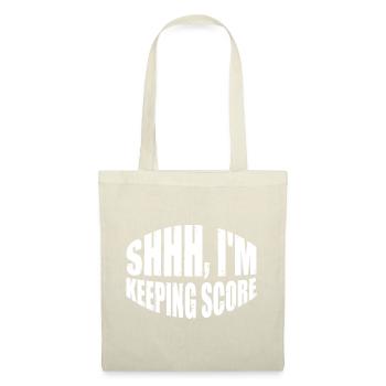Chut, je garde le score 12 - Sac en tissu - nature - Devant
