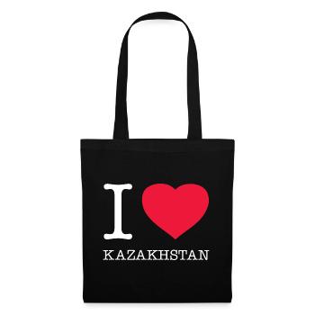 J’AIME LE KAZAKHSTAN Kasachstan - Sac en tissu - noir - Devant