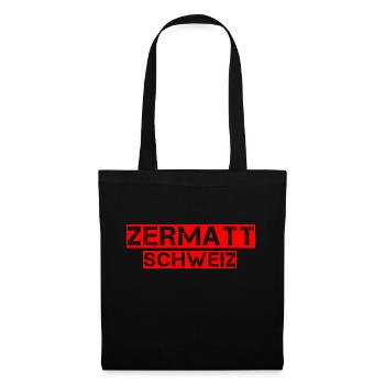 Zermatt - Sac en tissu - noir - Devant