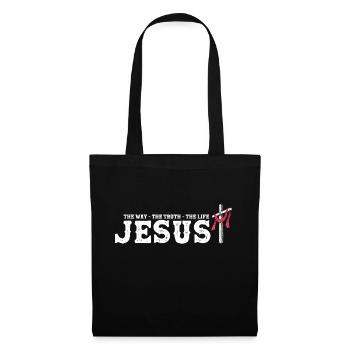 Jésus - Le Chemin La Vérité La Vie - Rachetée - Sac en tissu - noir - Devant