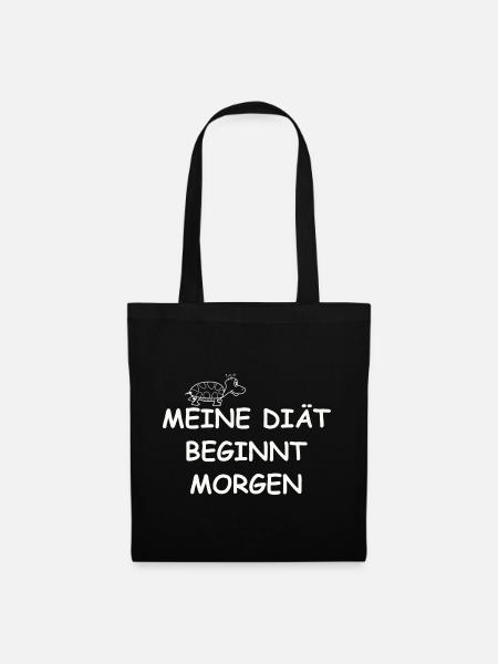 DIÄT - Stoffbeutel - Schwarz