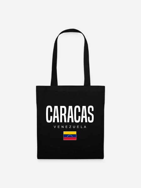 Caracas Venezuela - Stoffbeutel - Schwarz