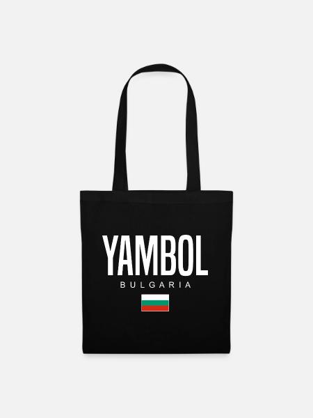 Yambol Bulgarien - Stoffbeutel - Schwarz