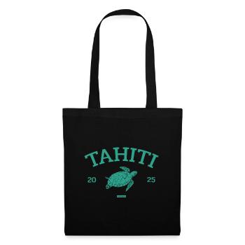 Tahiti - Turtle - French Polynesia - Schildkröte - Tote Bag - black - Front