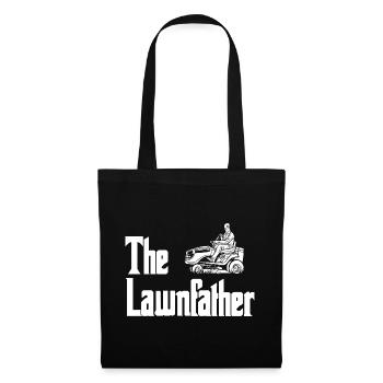 Graphisme de silhouette de tondeuse à gazon - Sac en tissu - noir - Devant