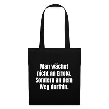 Path to Success – Quote Typo - Tote Bag - black - Front