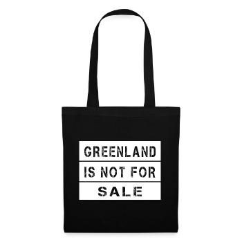 Le Groenland n’est pas à vendre - Sac en tissu - noir - Devant