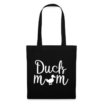 Duck Mom Cute Funny Shirt - Tote Bag - black - Front