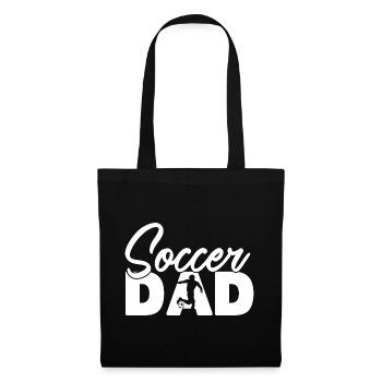 Père Football Père Silhouette Sport Football - Sac en tissu - noir - Devant