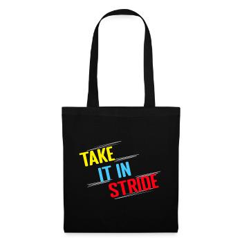 Running Run Take It In Stride Marathon Runner - Tote Bag - black - Front