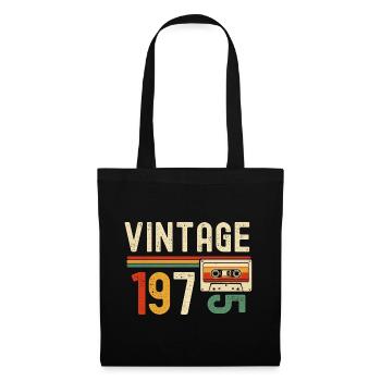 Retro 1970s Cassette - Tote Bag - black - Front