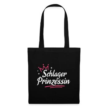 Schlager Prinzessin Schlagerparty - Stoffbeutel - Schwarz - Vorne