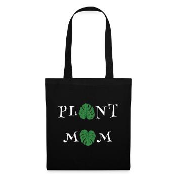  Plant Mom – Crazy Plant Lady - Stoffbeutel - Schwarz - Vorne