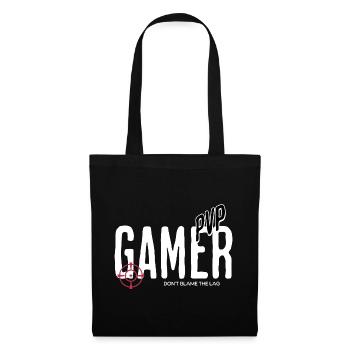 Gamer PVP Shirt Don’t Blame The Lag Zocker Geschen - Stoffbeutel - Schwarz - Vorne