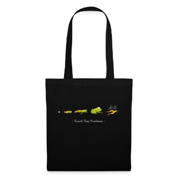 French frog evolution - Tote Bag - black - Front