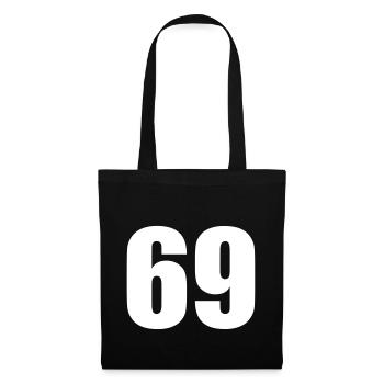 69 - Stoffbeutel - Schwarz - Vorne
