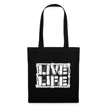 LIVE LIFE - LIVE YOUR LIFE - Tote Bag - black - Front