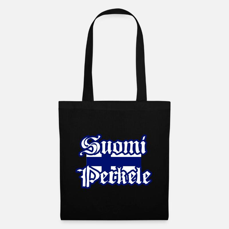 Suomi Perkele - Finnish Devil - Tote Bag - black