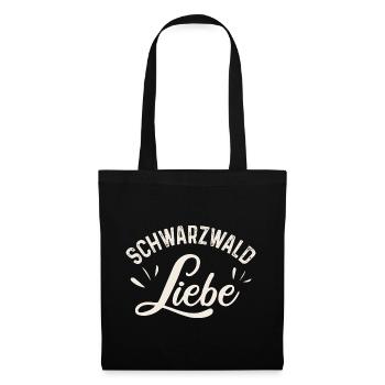 Schwarzwald Liebe - Stoffbeutel - Schwarz - Vorne